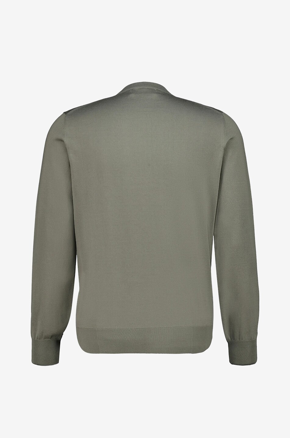 BRUNELLO CUCINELLI Taillierter Pullover mit Rundhalsausschnitt aus Baumwolle Herren KHAKI 2