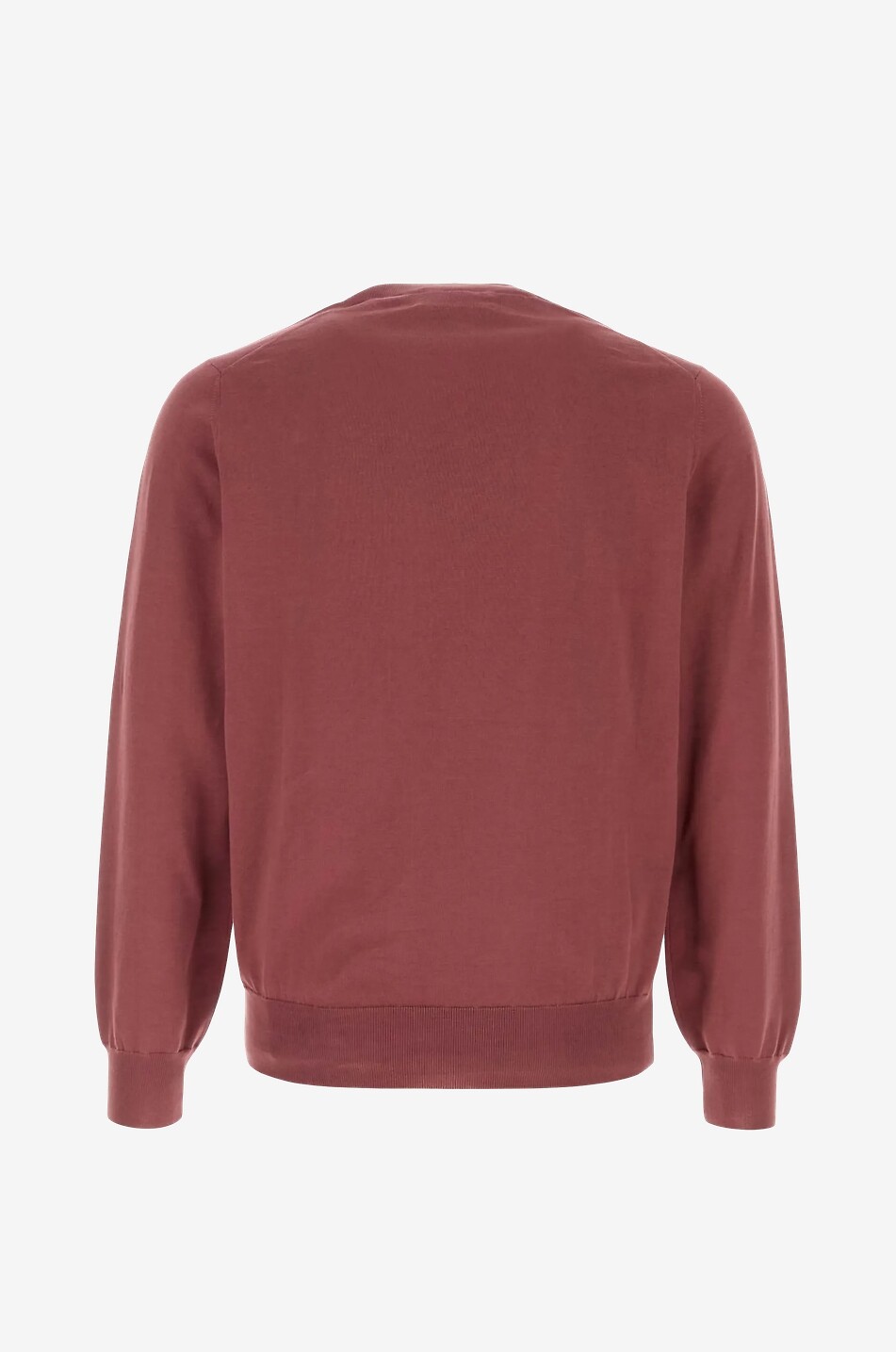 BRUNELLO CUCINELLI Taillierter Pullover mit Rundhalsausschnitt aus Baumwolle Herren ROT 2