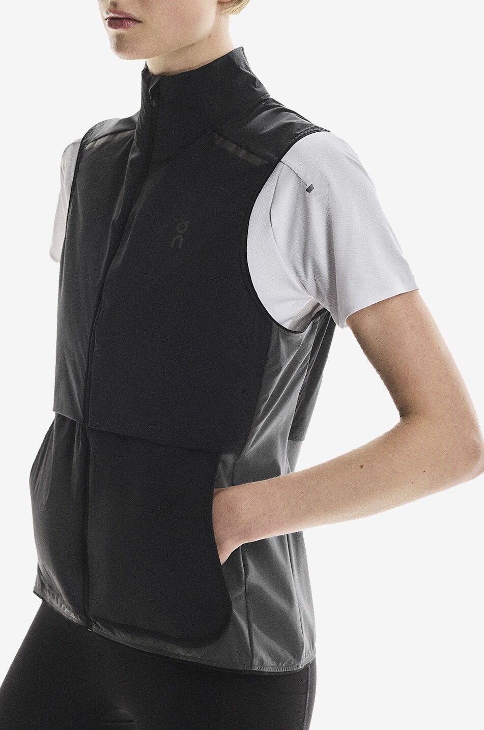 ON Gilet à col montant en tissu technique Weather Femme MULTICOLORE 3