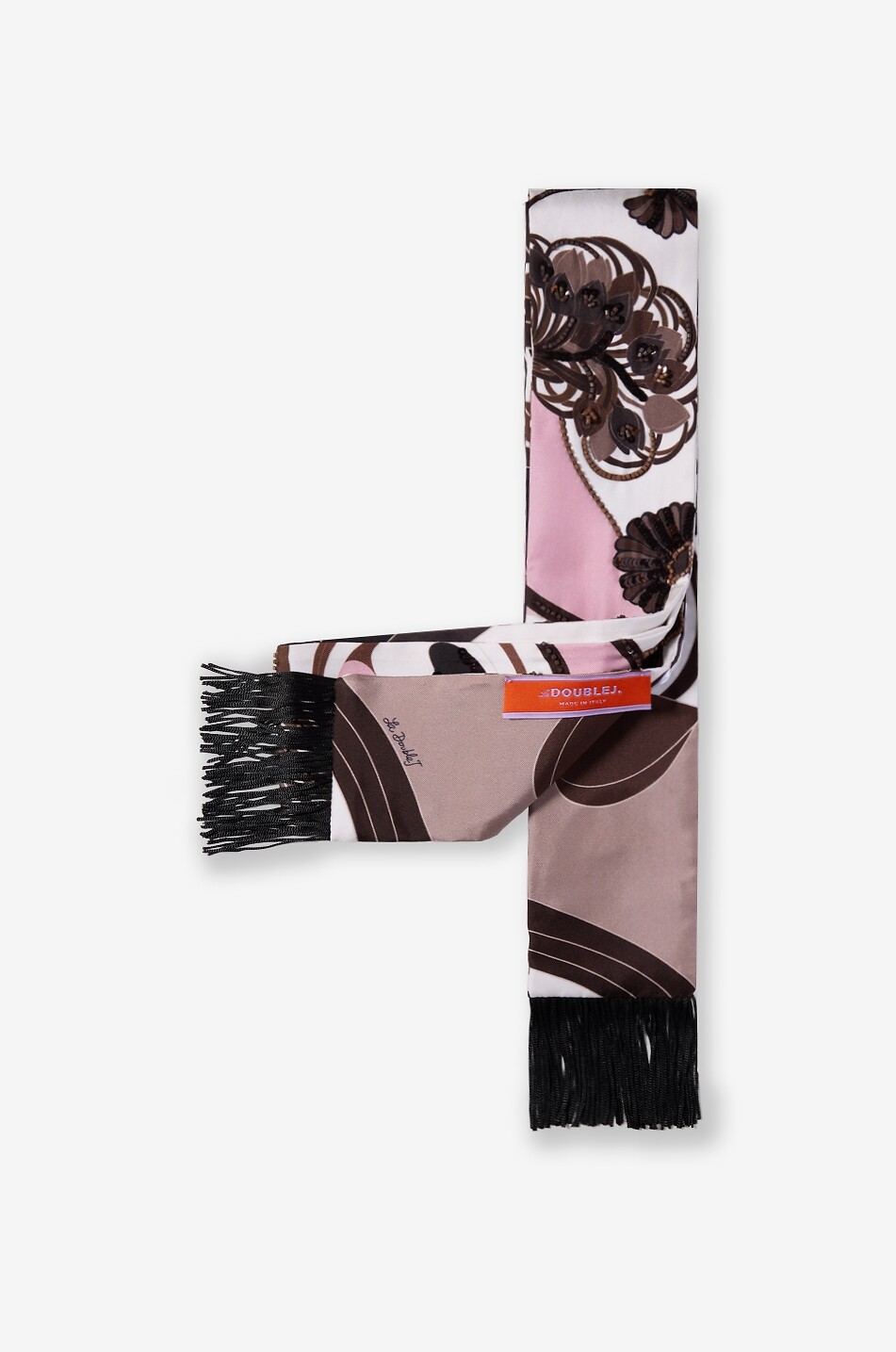 LA DOUBLEJ Écharpe fine en soie imprimée ornée de sequins Femme MULTICOLORE 2