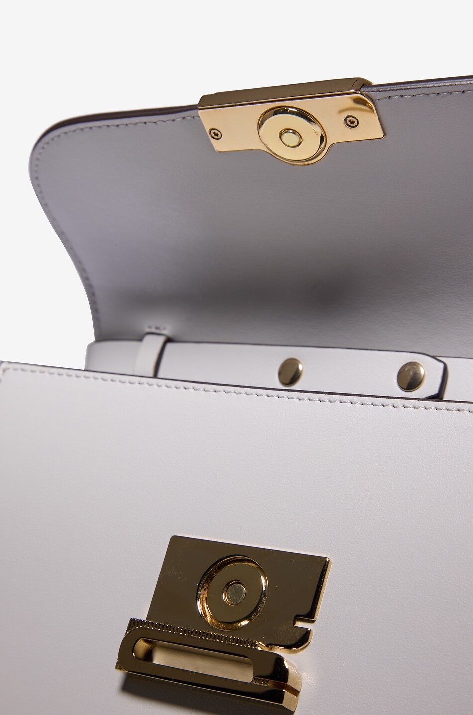 VICTORIA BECKHAM Sac porté épaule en cuir Dorian Femme GRIS CLAIR 5