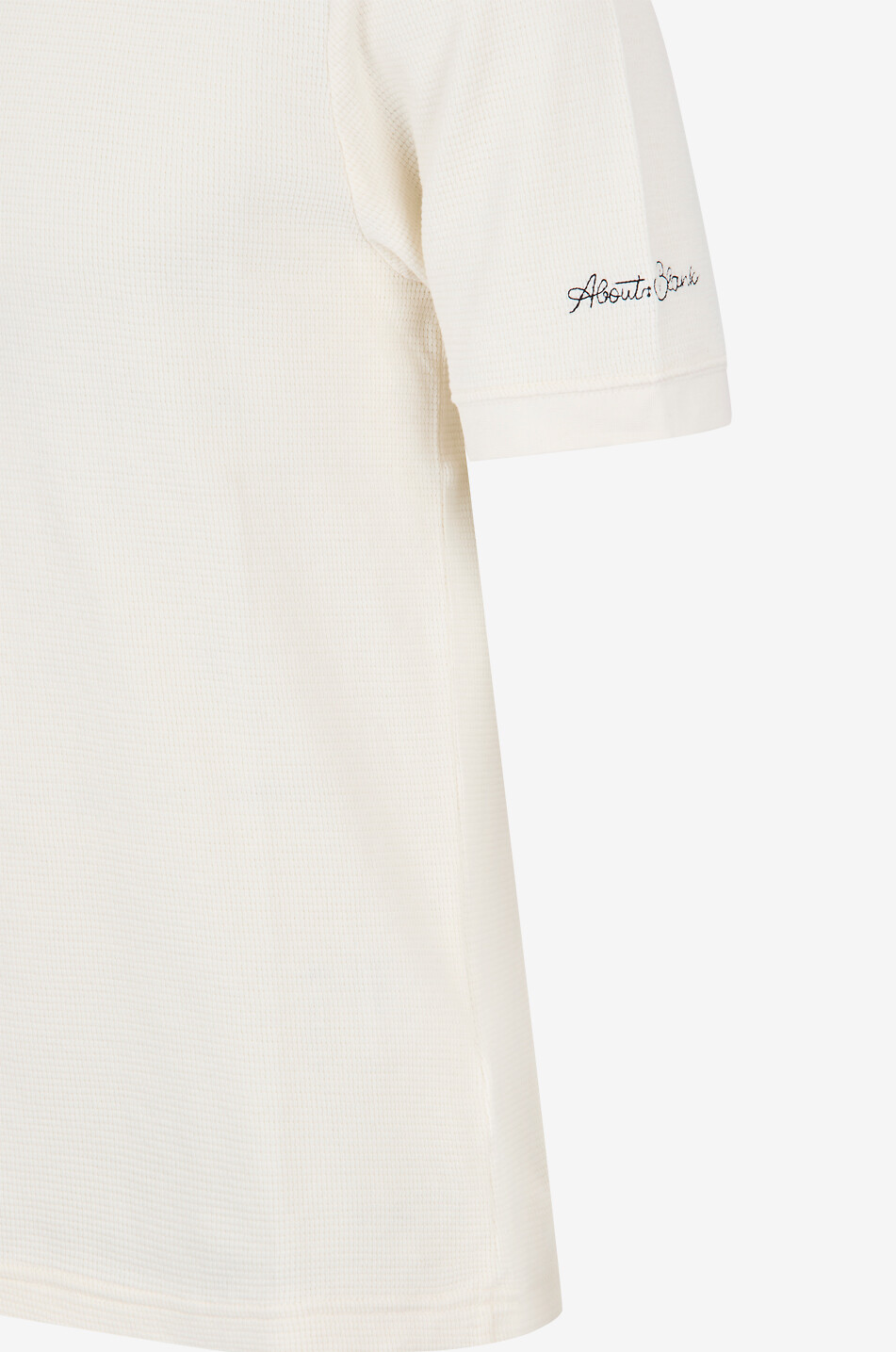 ABOUT:BLANK Fitted short-sleeved cotton jersey T-shirt Men WHITE 3