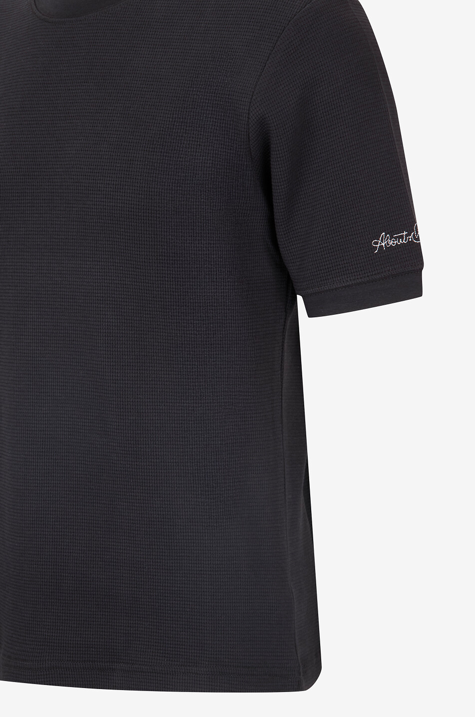 ABOUT:BLANK Kurzarm-T-Shirt aus Baumwolljersey Fitted Herren SCHWARZ 3