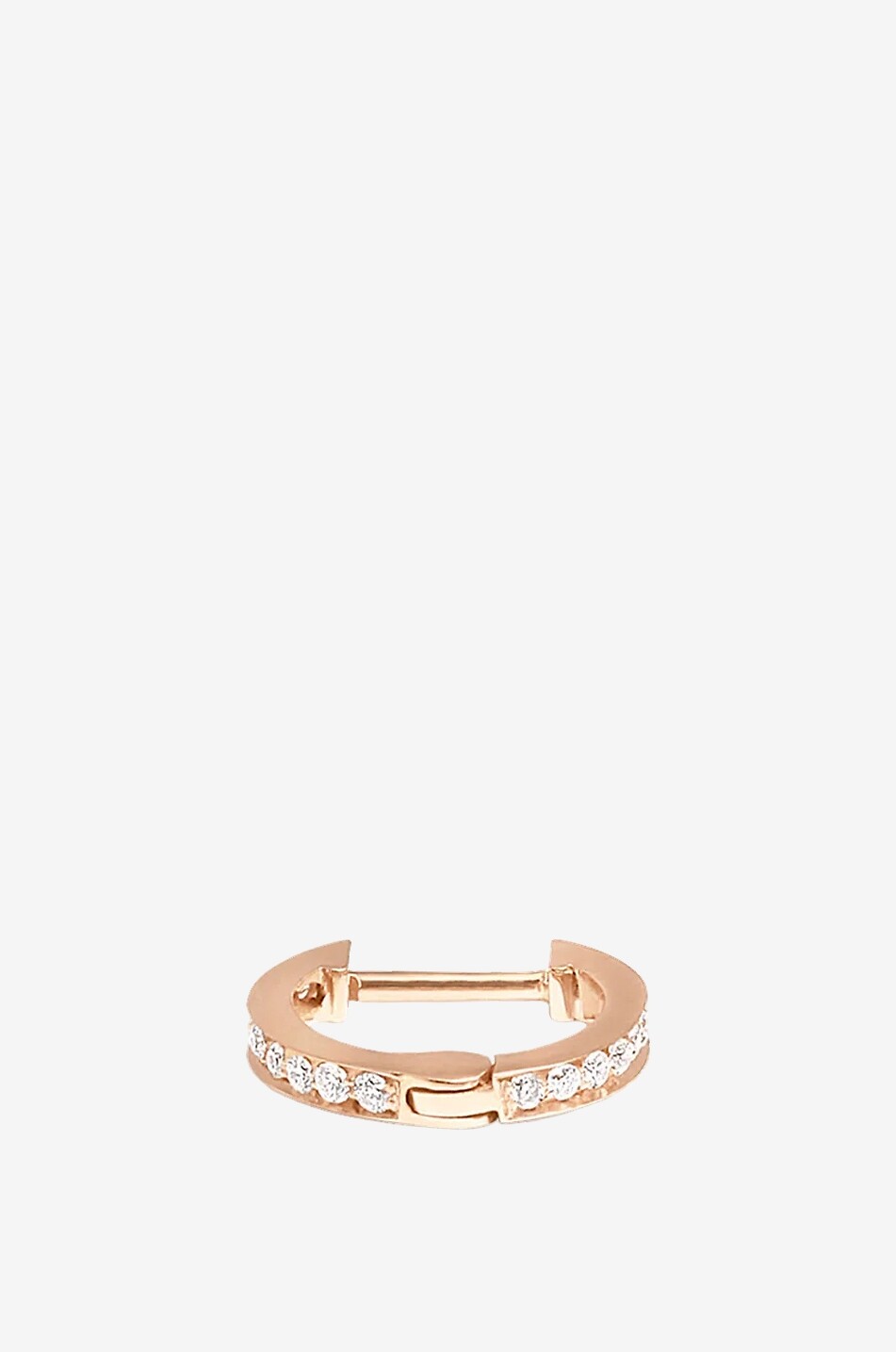 VANRYCKE Officiel pink gold hoop earring with diamonds Women PINK 4