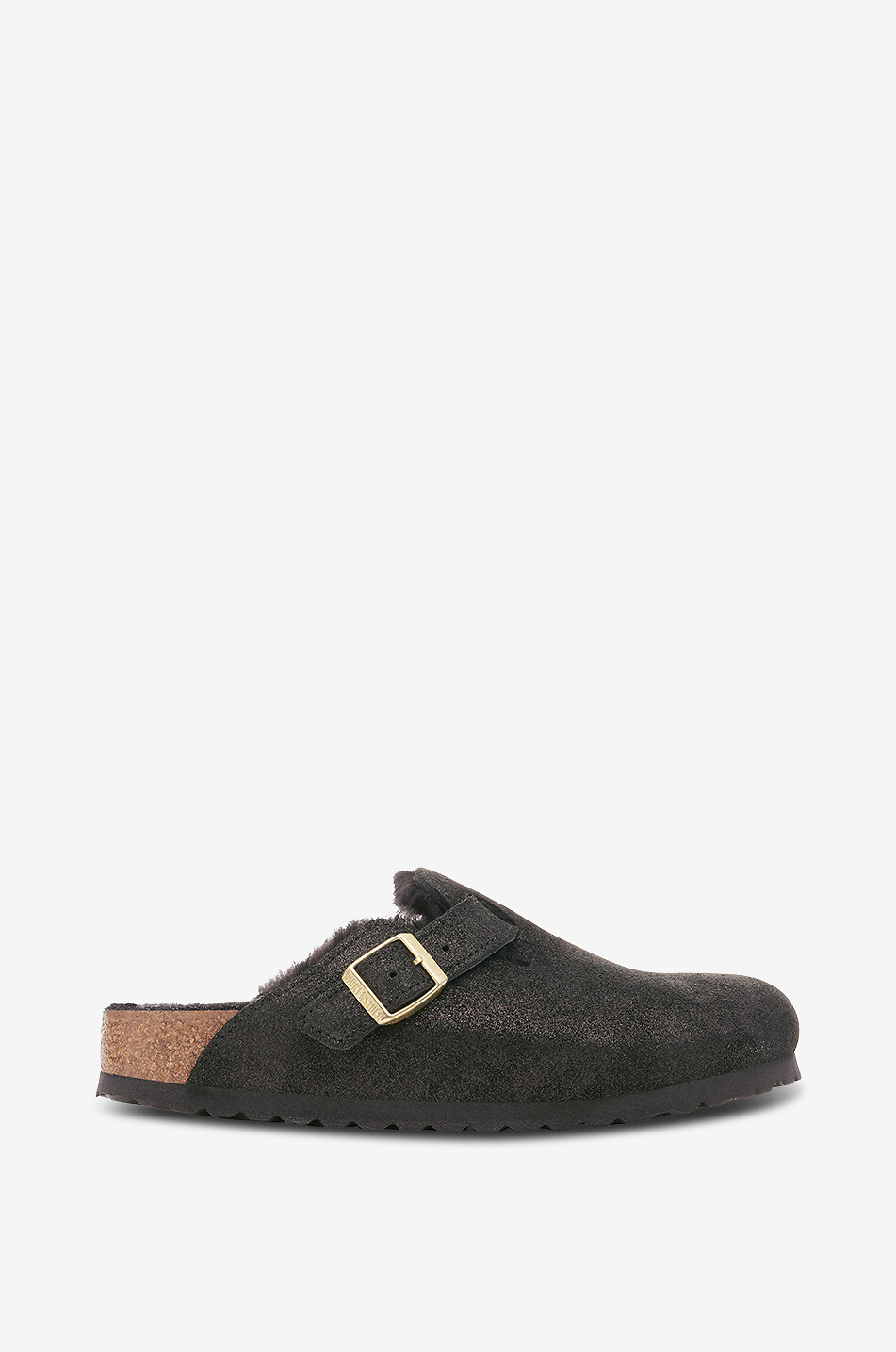 BIRKENSTOCK Boston suede mules Women BLACK 2