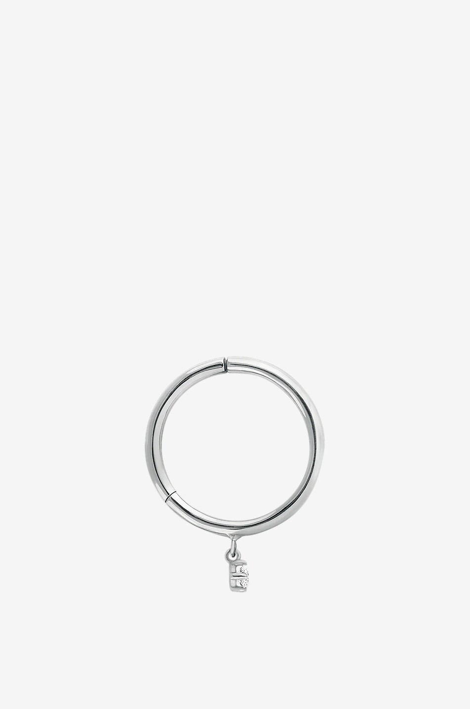 VANRYCKE Stardust 1 white gold and diamond hoop earring Women SILVER 3