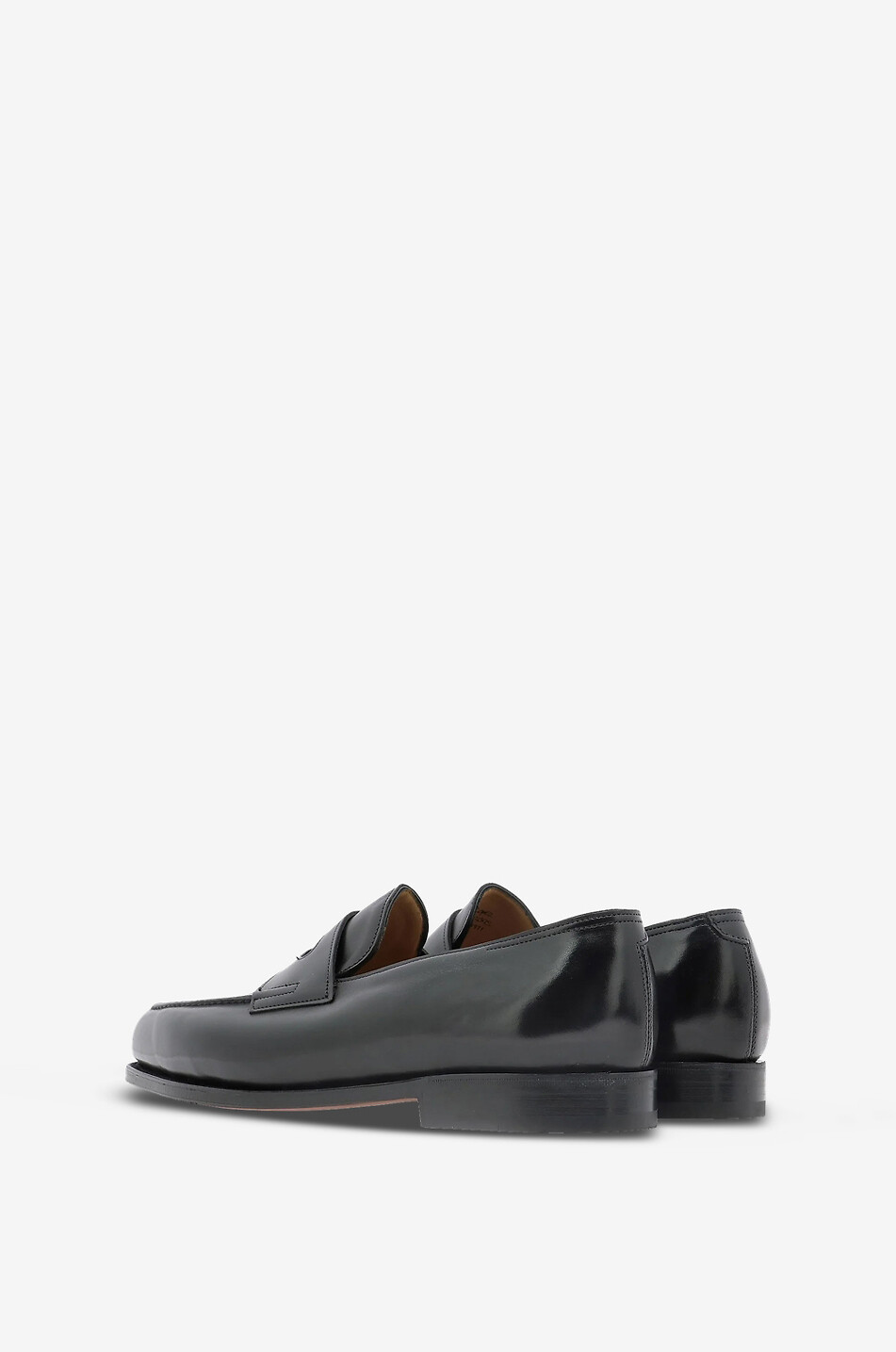 JOHN LOBB Lopez glossy leather loafers Men BLACK 4