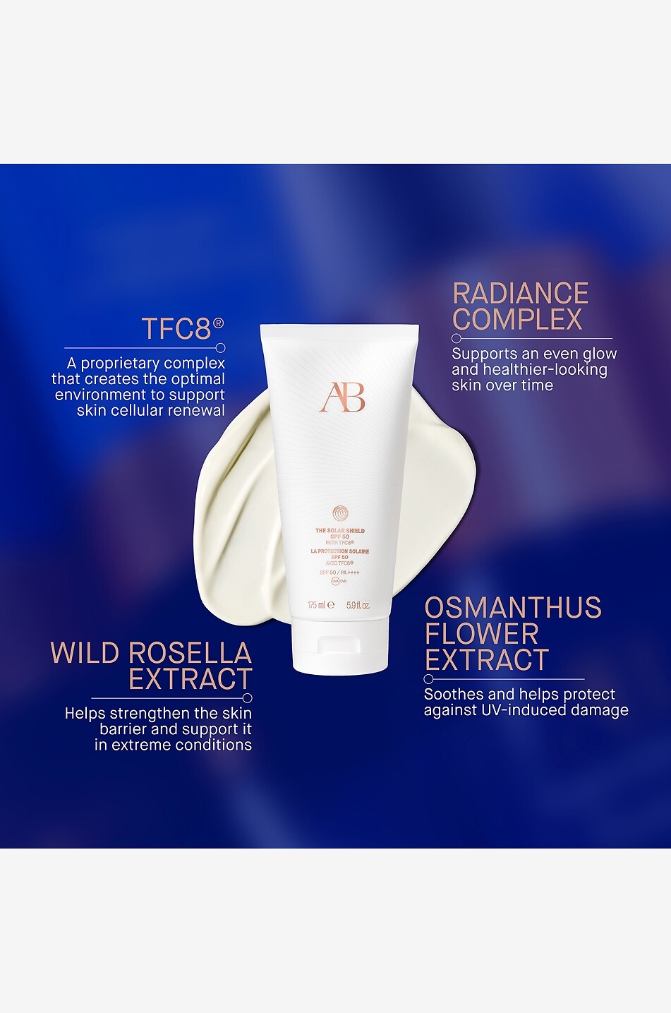 AUGUSTINUS BADER The Solar Shield SPF 50 with TFC8 sun cream - 175ml Unisex Colourless 6