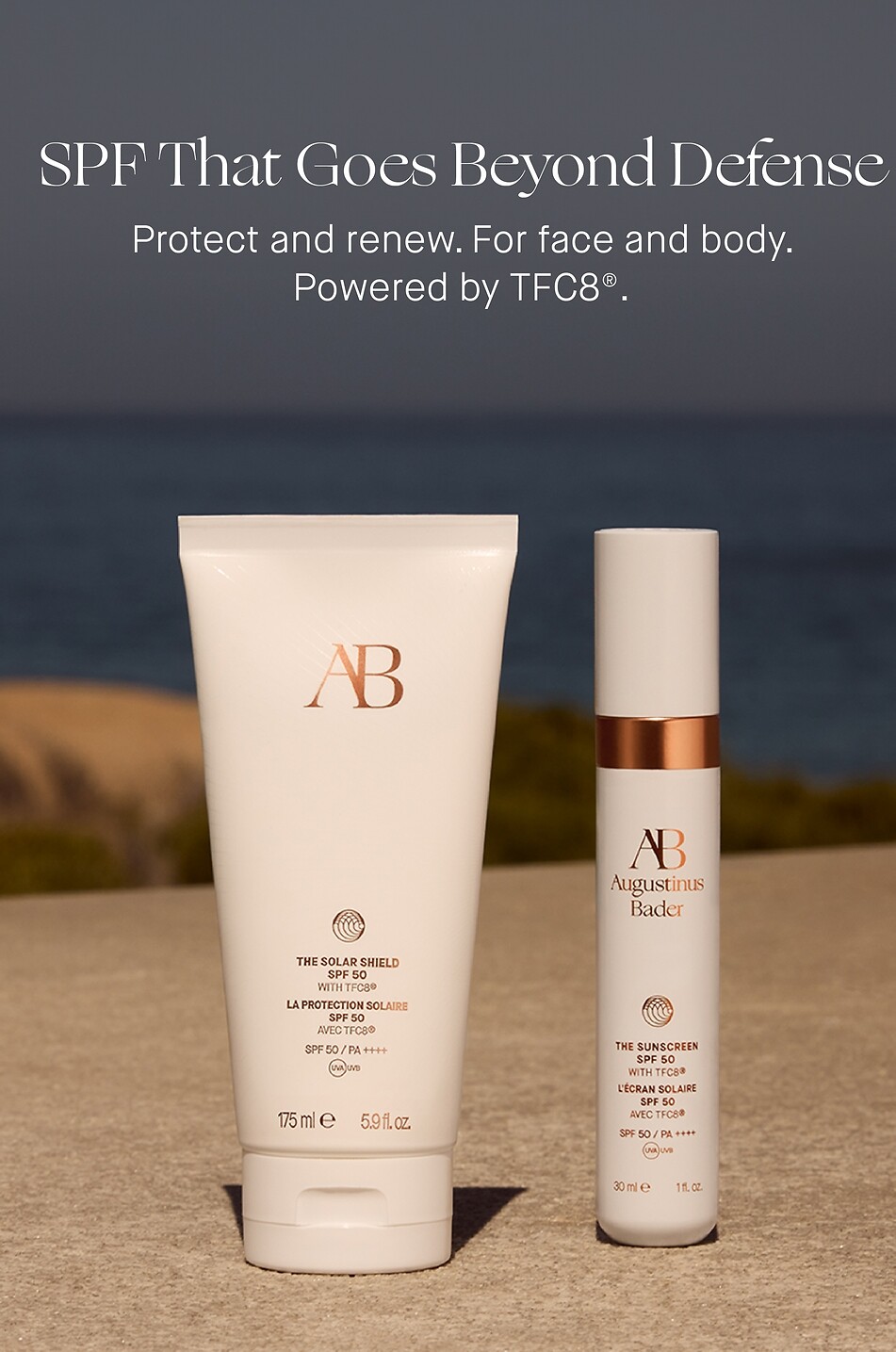 AUGUSTINUS BADER The Solar Shield SPF 50 with TFC8 sun cream - 175ml Unisex Colourless 3