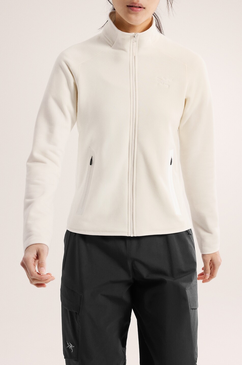 ARC'TERYX Kyanite fitted fleece high-neck lightweight jacket Women EGGSHELL 3