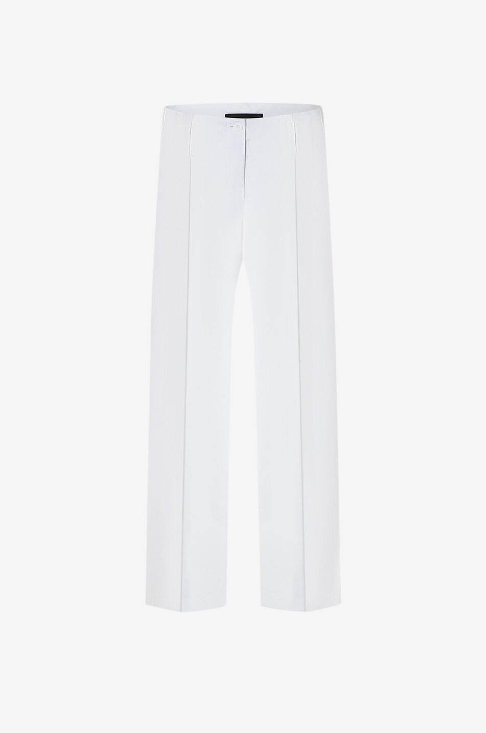 Addison Cropped linen and cotton pleated straight trousers