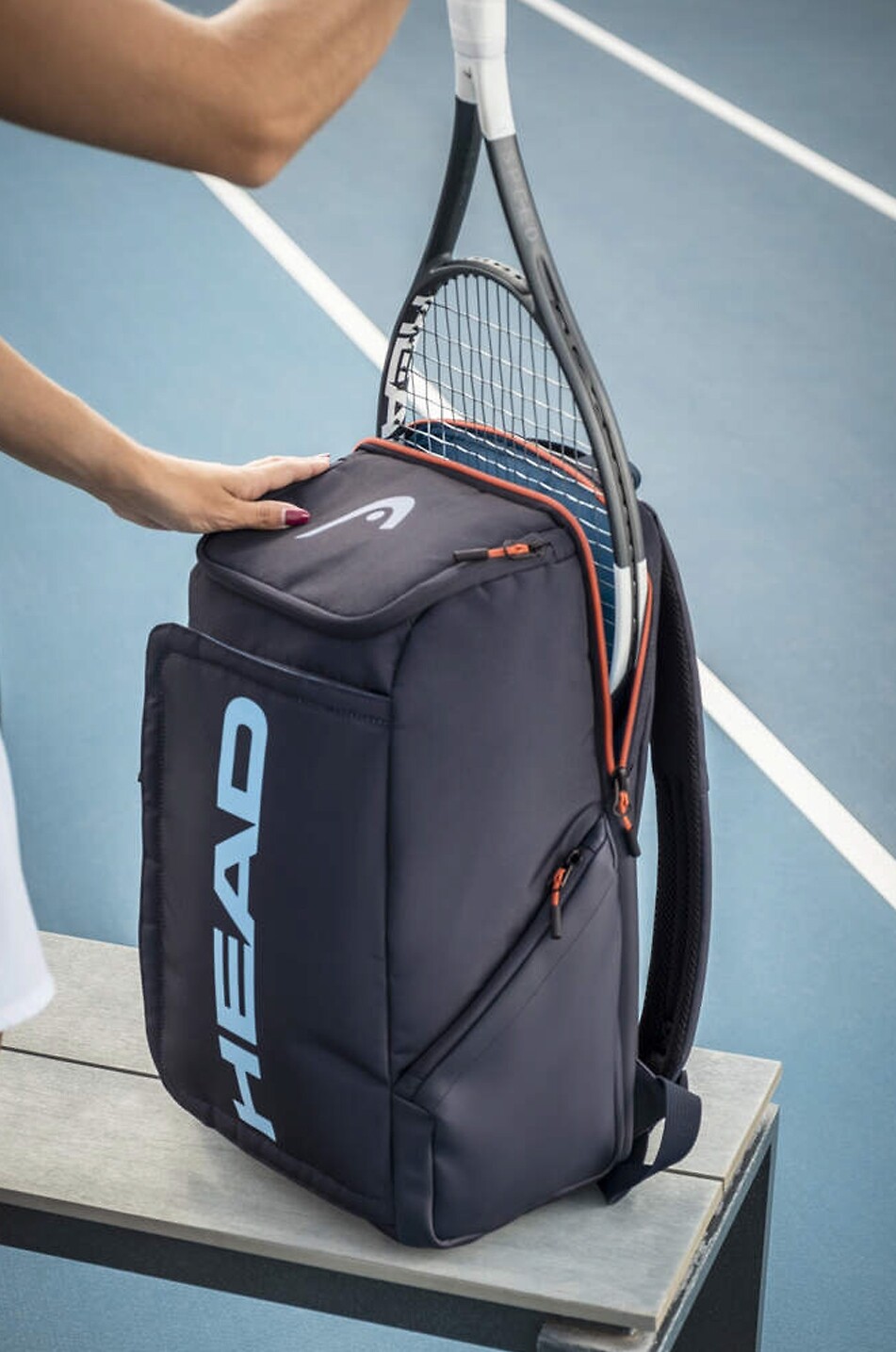 HEAD Sac à dos de tennis Pro 28L Unisexe BLEU FONCE 4