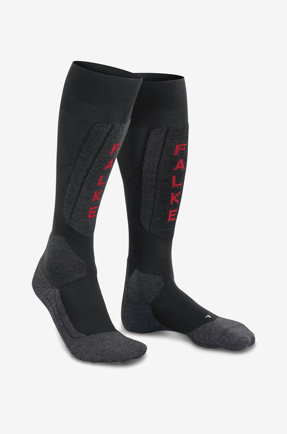 FALKE SK5 women's mid-calf ski socks Women BLACK 3