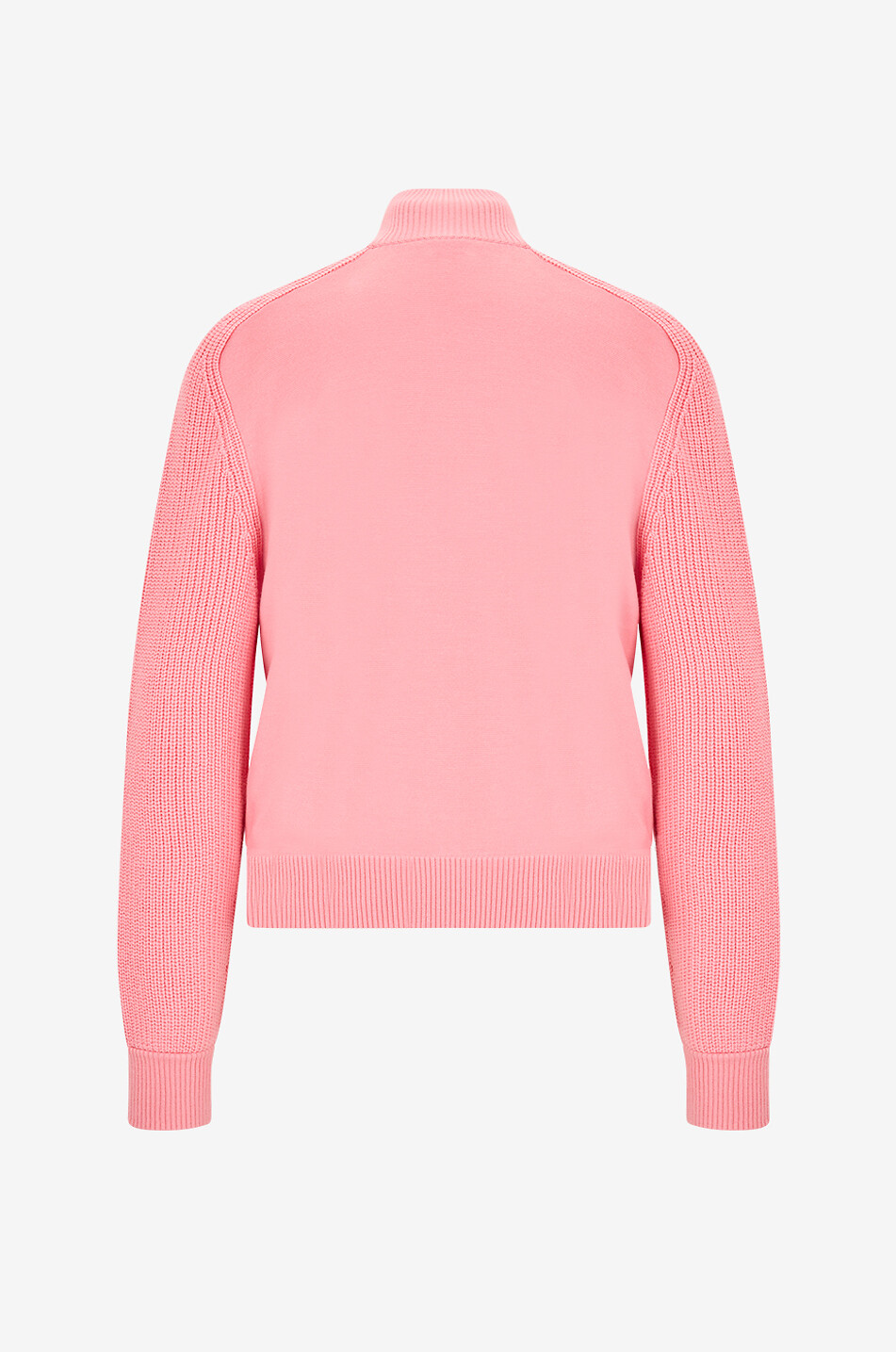 AKRIS PUNTO Cardigan à col montant en laine vierge mélangée Femme ROSE CLAIR 2
