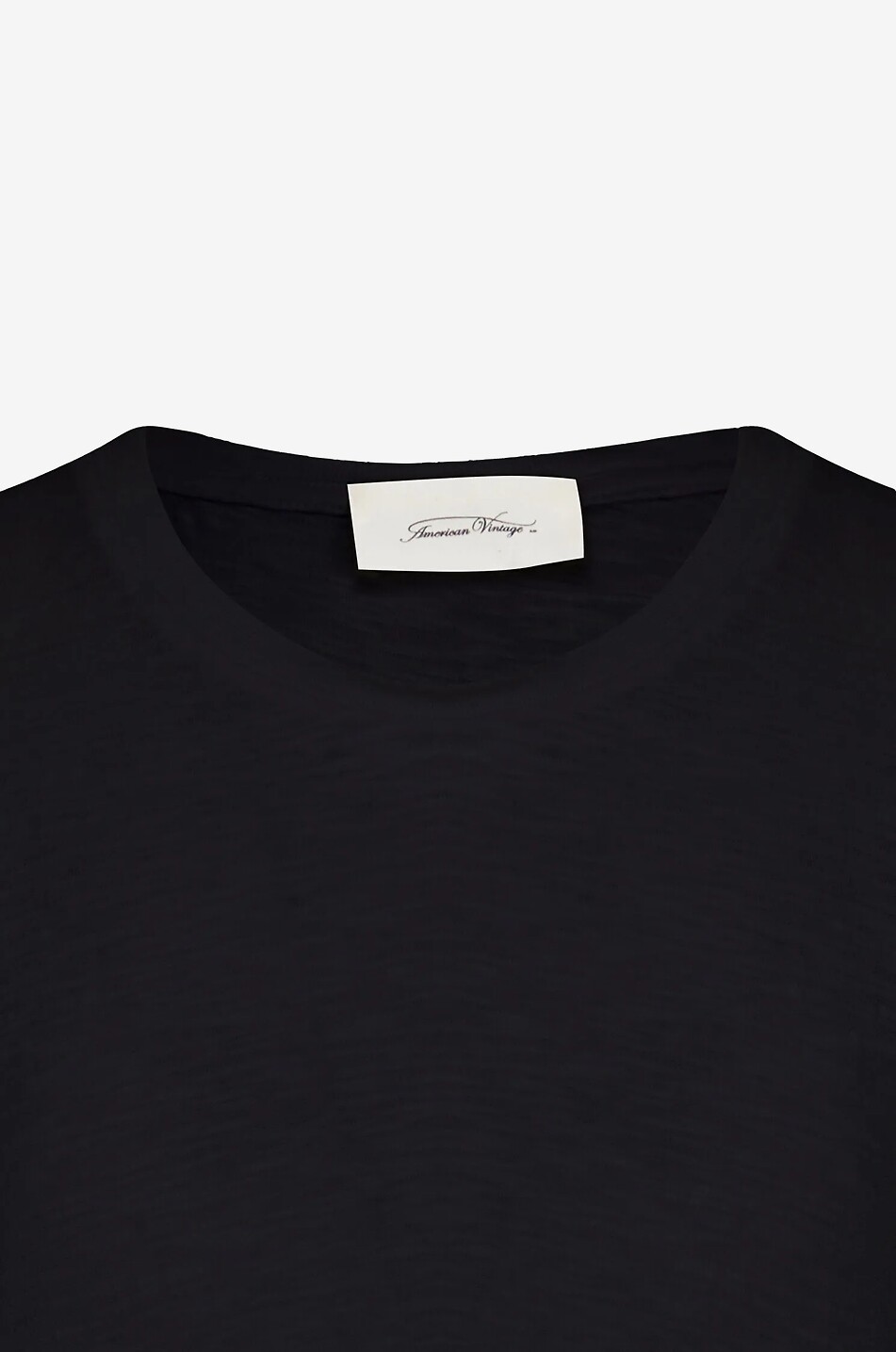 AMERICAN VINTAGE T-shirt à col rond à manches courtes en coton Bysapick Homme NOIR 3