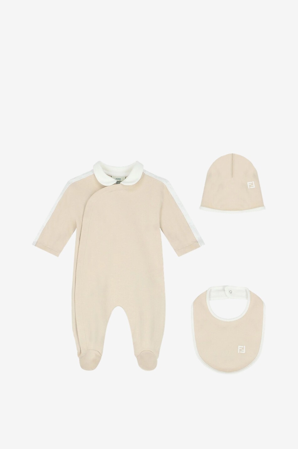 Baby cotton set all-in-one bib and bonnet