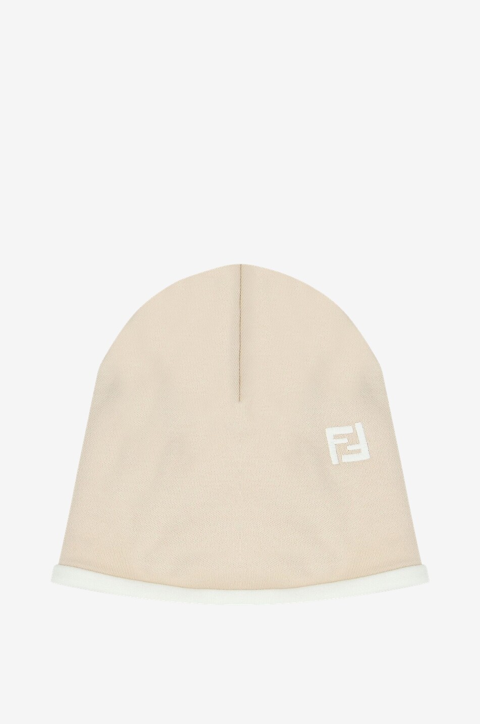 FENDI Baby cotton set all-in-one bib and bonnet Baby Light beige 4