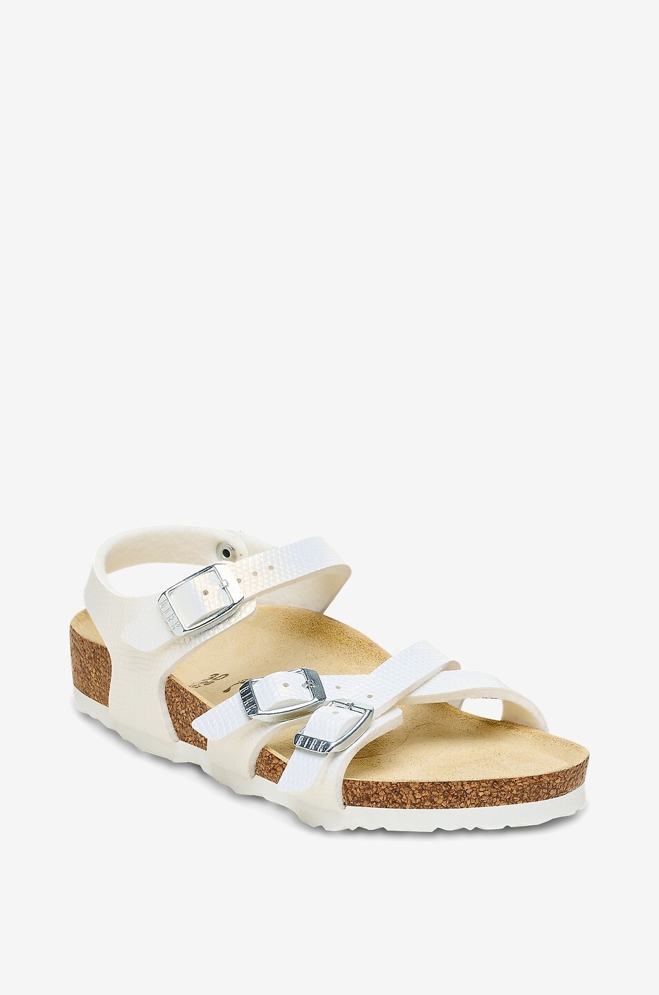 BIRKENSTOCK Sandales fille à brides croisées Kumba Fille BLANC 1