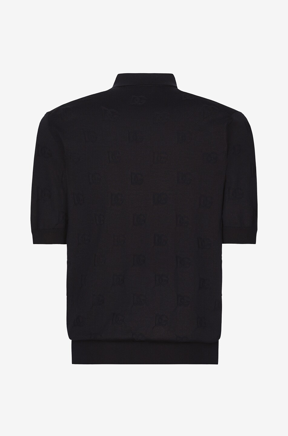 DOLCE & GABBANA Polo à manches courtes en soie ultra fine Homme BLEU FONCE 2