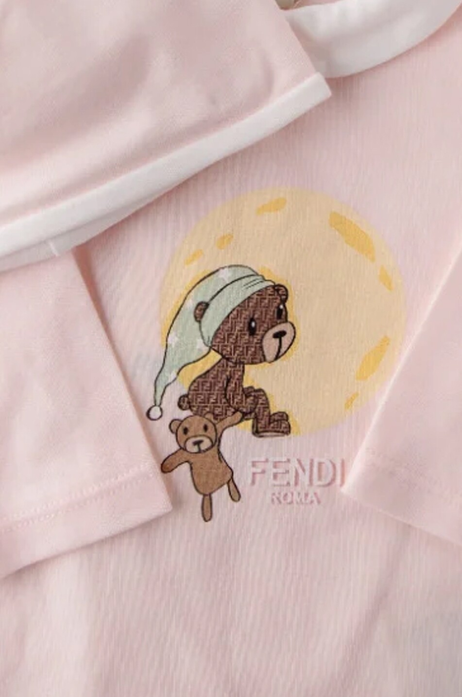 FENDI Babyset mit Body und Mütze aus Jersey mit Print Baby HELLROSA 2