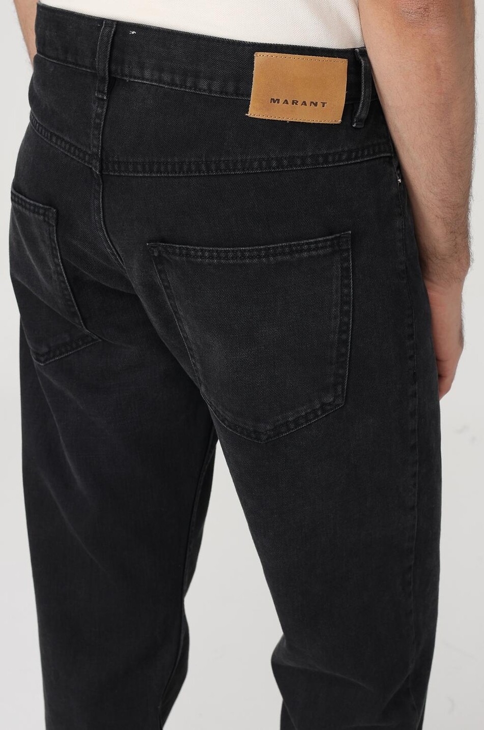 ISABEL MARANT Gerade Jeans aus Baumwolldenim Joakim-Ga Herren SCHWARZ 3