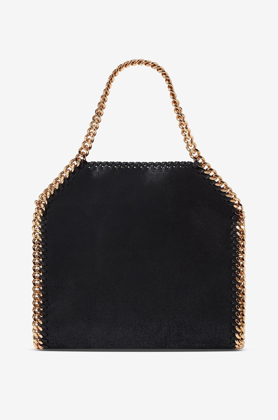 STELLA McCARTNEY Falabella Shaggy Deer Mini faux suede tote bag Women BLACK 2