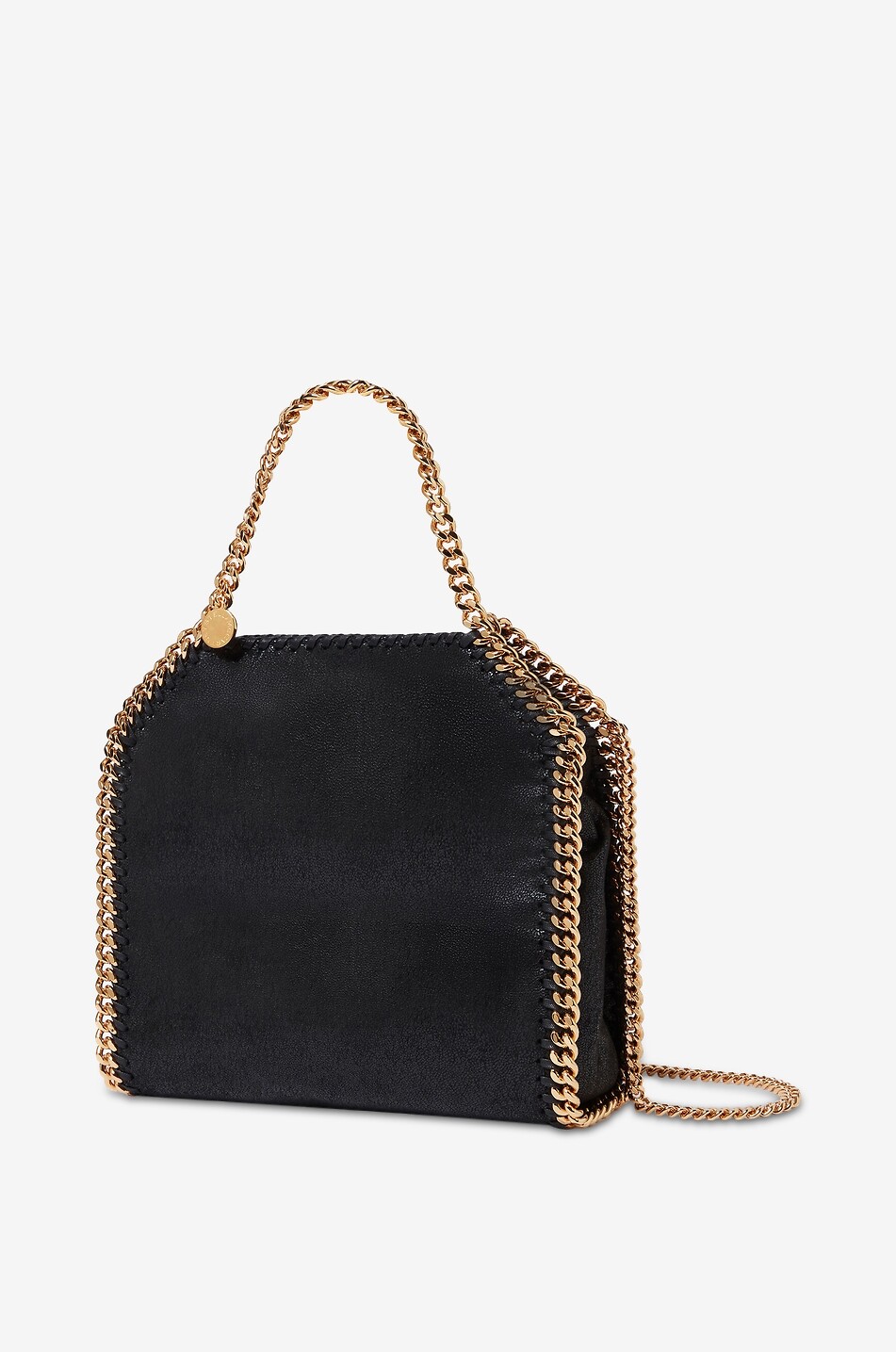 STELLA McCARTNEY Falabella Shaggy Deer Mini faux suede tote bag Women BLACK 3