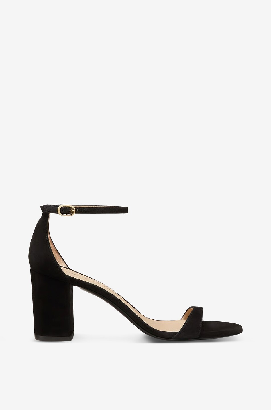STUART WEITZMAN Sandales à talons hauts en daim Nudistarc 75 Femme NOIR 1