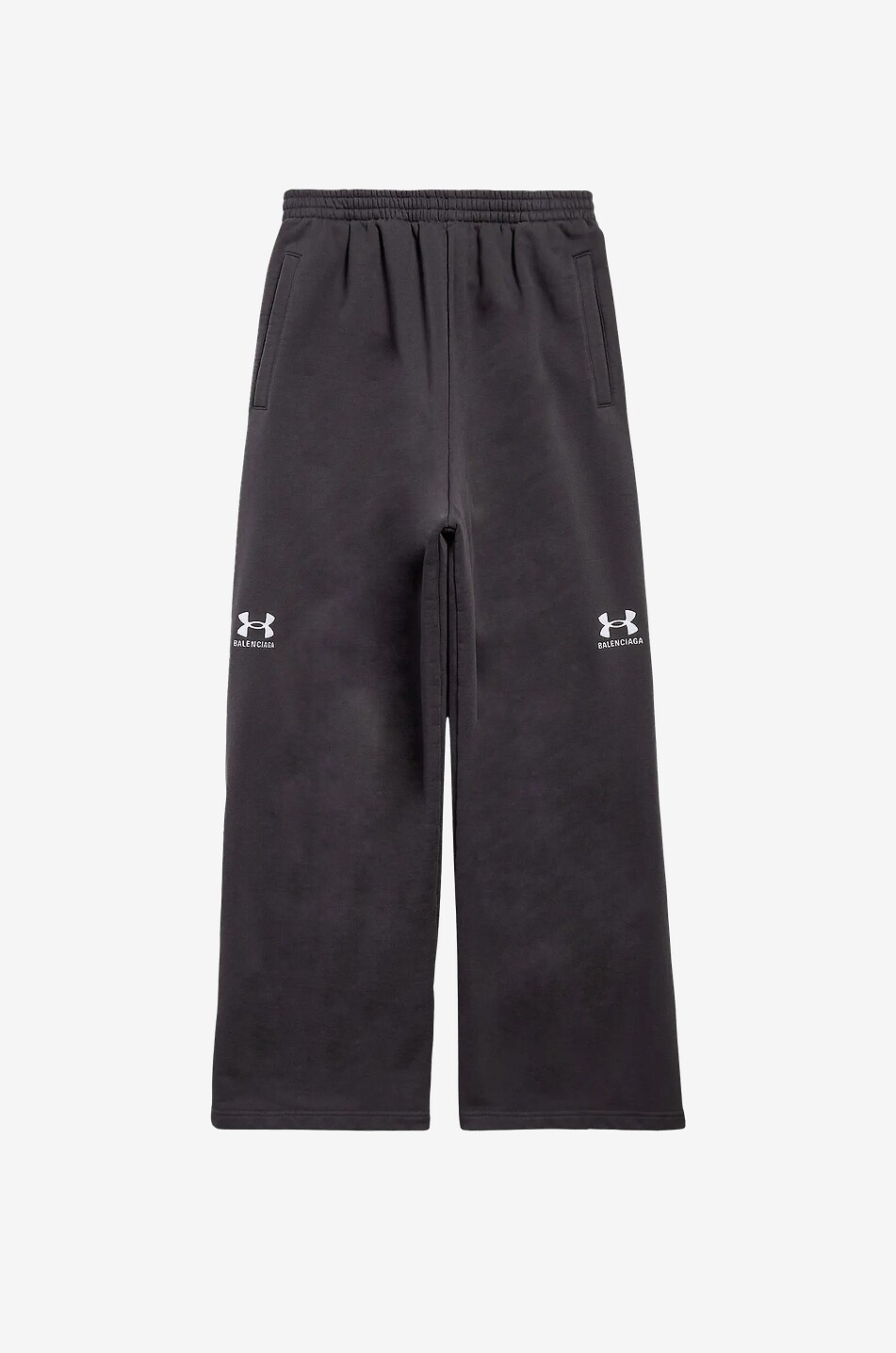 BALENCIAGA Pantalon de jogging oversize en coton Baggy Sweatpants Homme NOIR 1