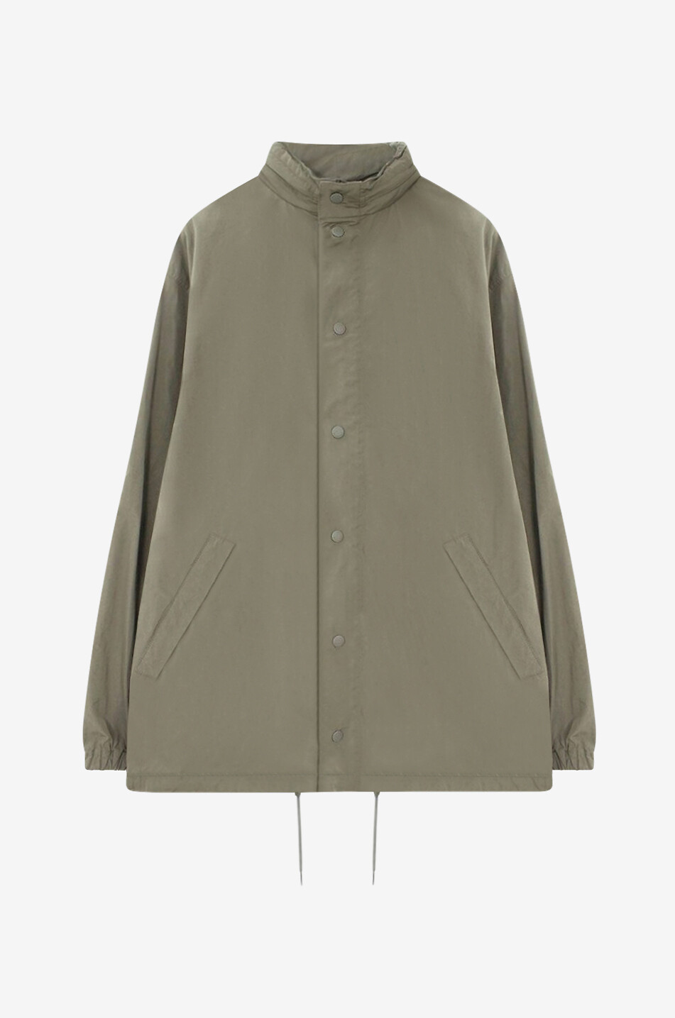 BALENCIAGA Kurze Windjacke mit Stehkragen Oversize Herren GRAU 1