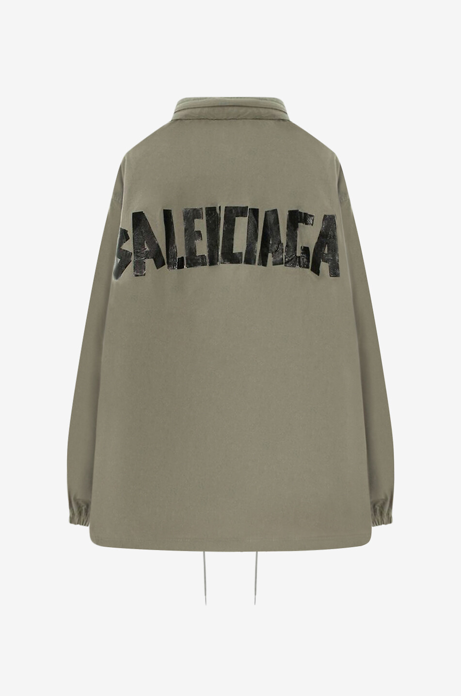 BALENCIAGA Kurze Windjacke mit Stehkragen Oversize Herren GRAU 2