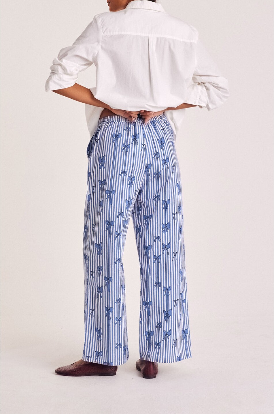 BALZAC PARIS Gerade Hose mit Print aus Baumwollpopeline Lisea Damen HELLBLAU 3