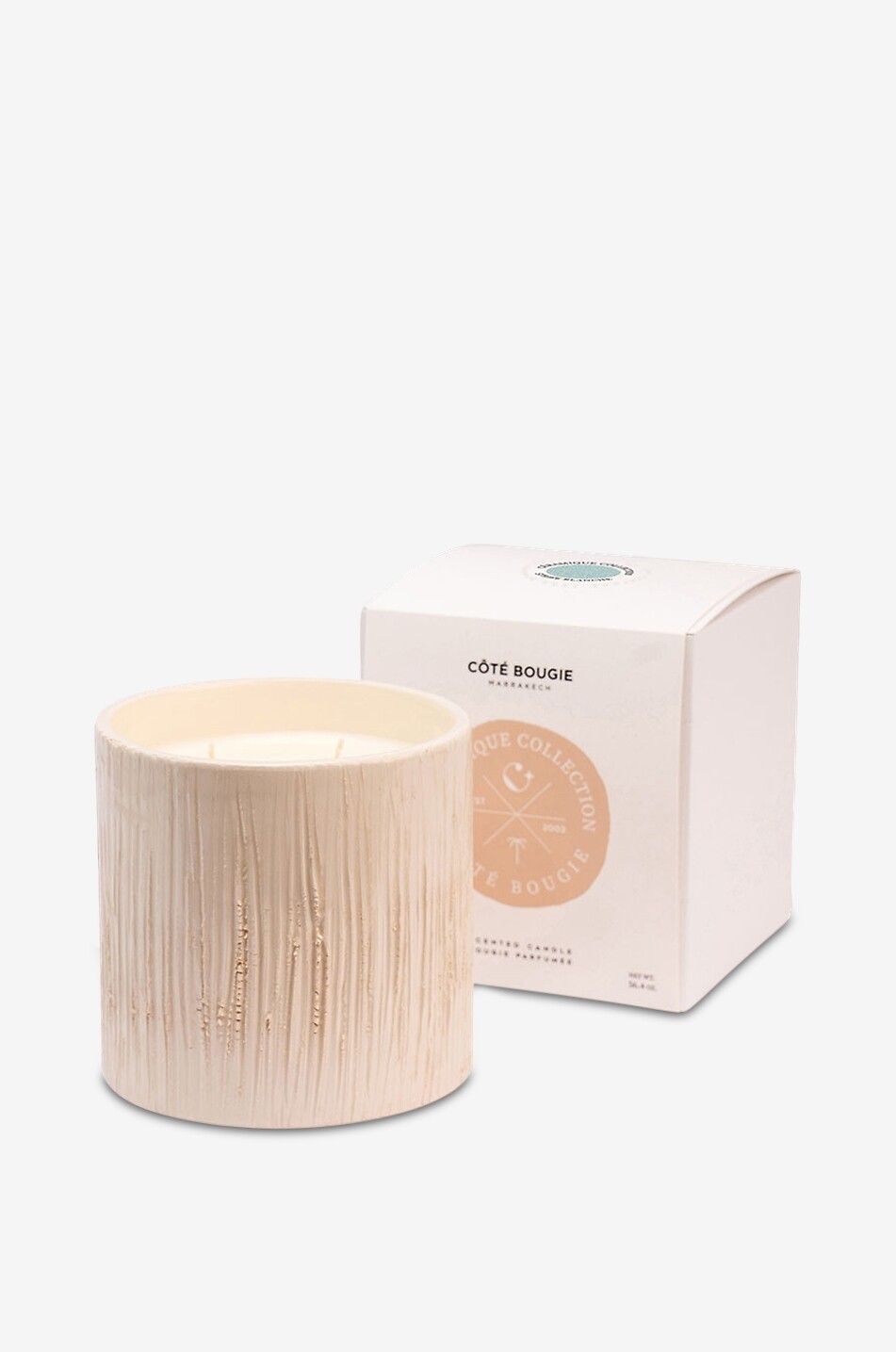 CÔTÉ BOUGIE Duftkerze Striée Blanche - L Haus WEISS 2