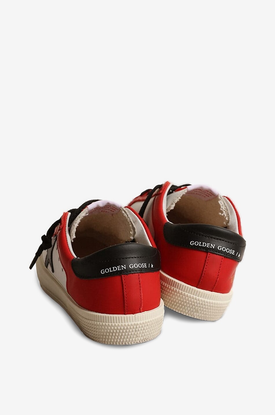 GOLDEN GOOSE May nappa leather star low-top boys' sneakers Boy RED 4