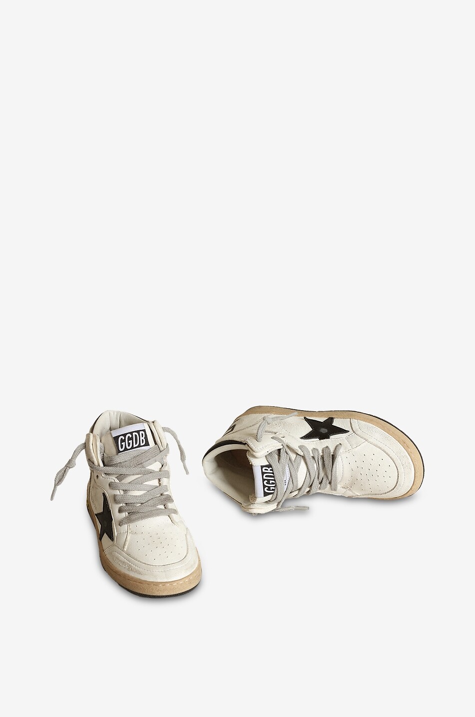 GOLDEN GOOSE Sky Star nappa leather high-top boys trainers Boy WHITE 2