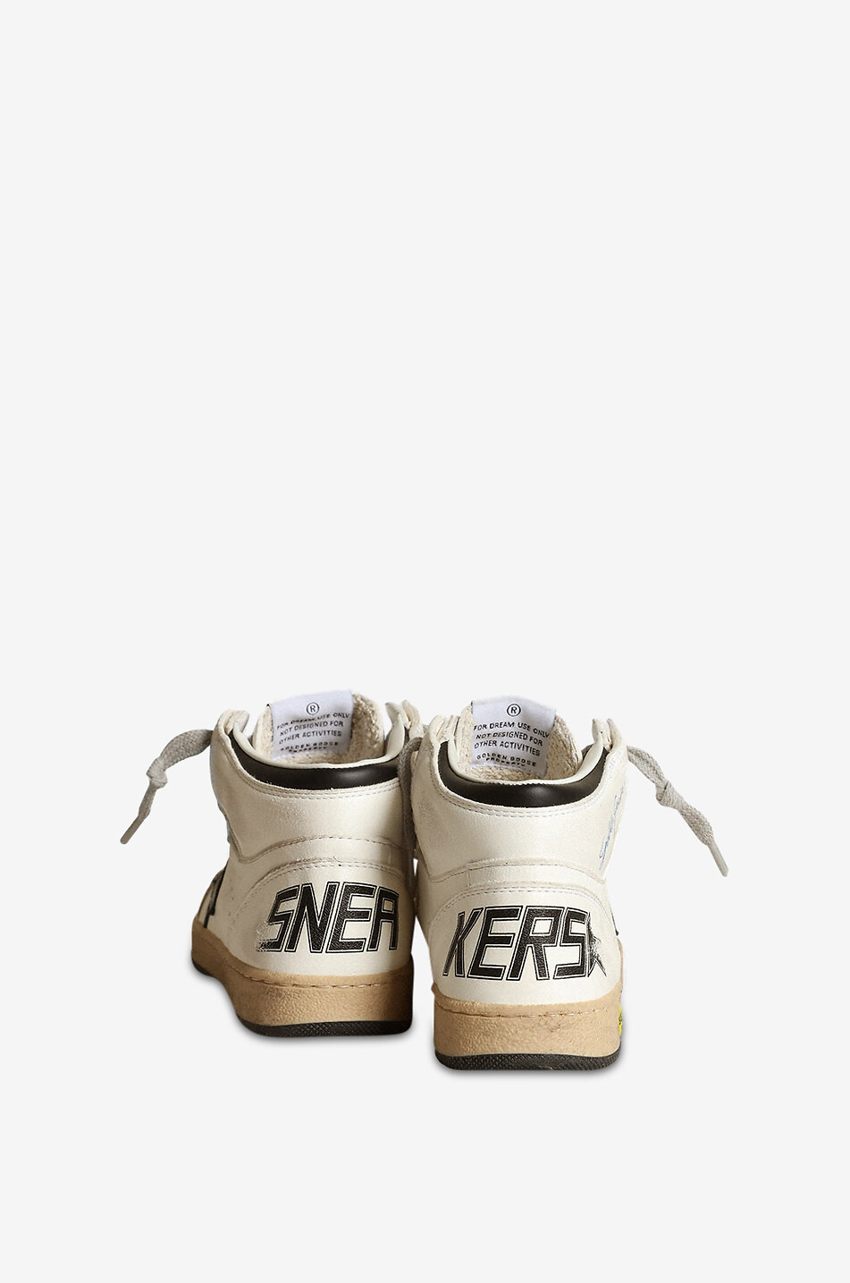 GOLDEN GOOSE Sky Star nappa leather high-top boys trainers Boy WHITE 4