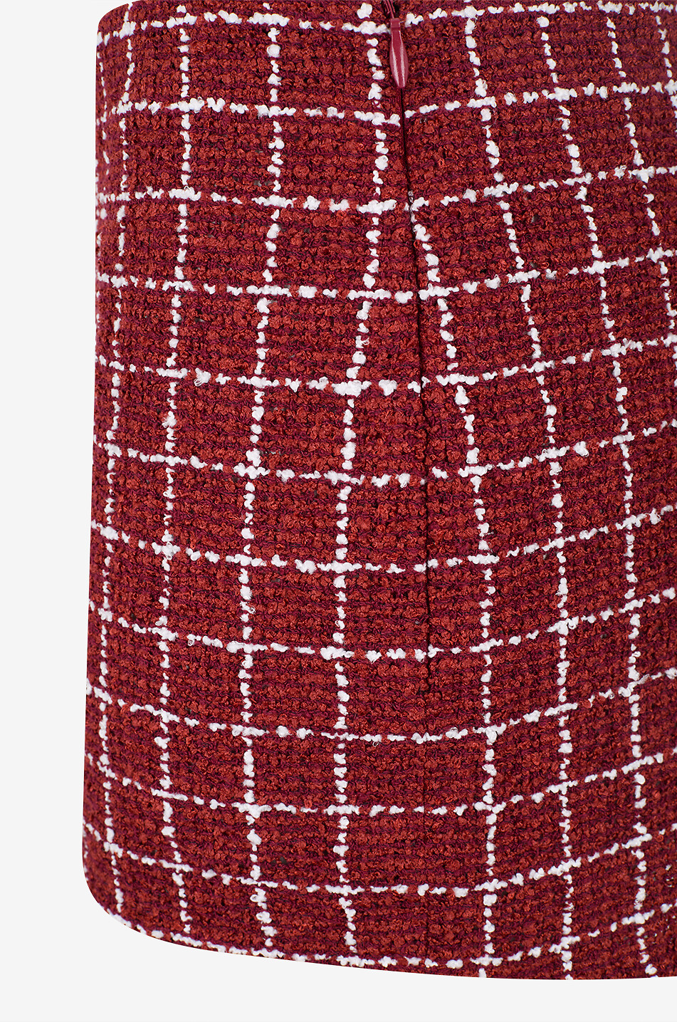 LIBEROWE Short à carreaux en coton et tweed Madeline Femme ROUGE FONCÉ 3