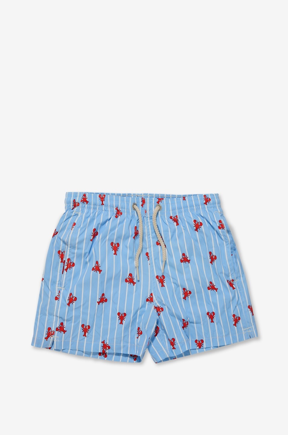 MC2 SAINT BARTH Short de bain imprimé rayé garçon Jean Lighting Lobster Garçon BLEU CLAIR 1