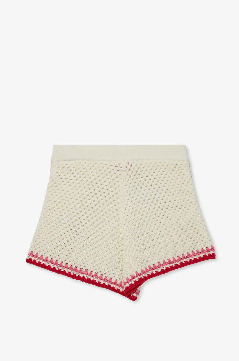 MC2 SAINT BARTH Short fille en coton mélangé au crochet brodé Yvette Fille BLANC CASSE 2