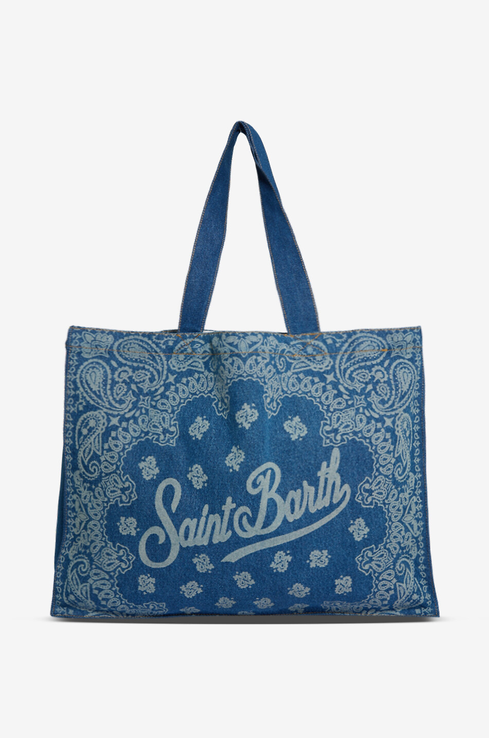 Essential Denim printed denim tote bag