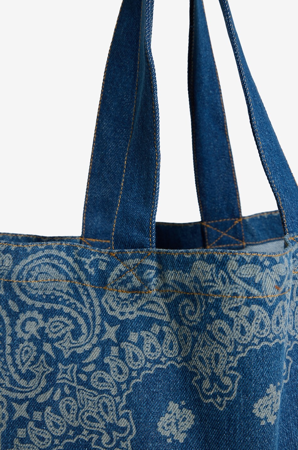MC2 SAINT BARTH Essential Denim printed denim tote bag Women BLUE 7