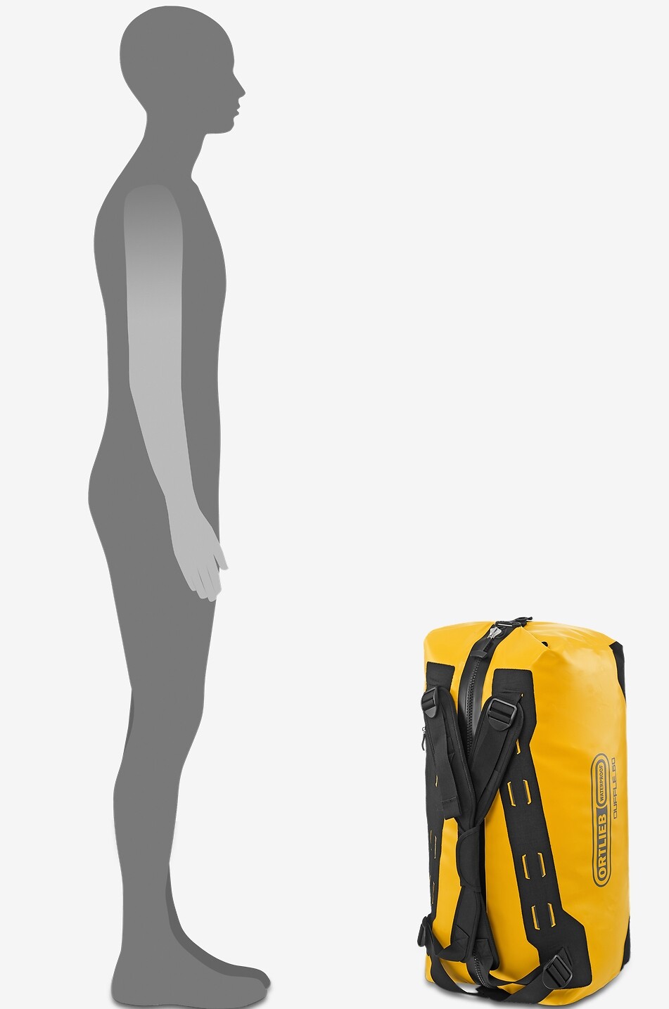 ORTLIEB Sac de voyage à bretelles ajustables Duffle Unisexe JAUNE 4