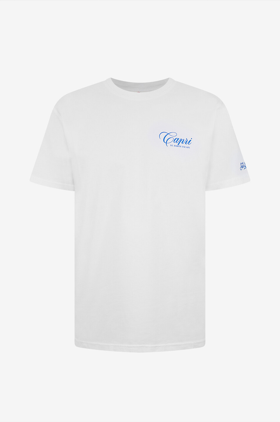MC2 SAINT BARTH Portland cotton jersey round-neck t-shirt Men WHITE 1