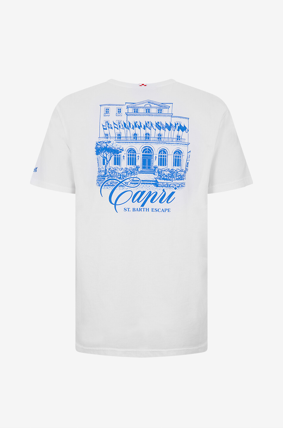 MC2 SAINT BARTH Portland cotton jersey round-neck t-shirt Men WHITE 2
