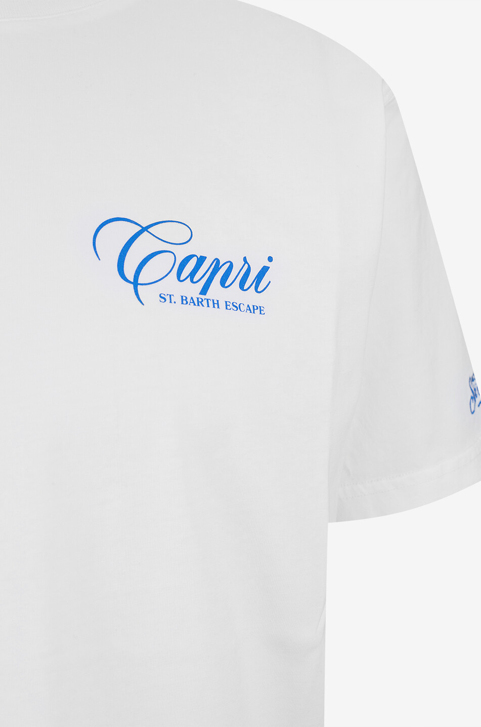 MC2 SAINT BARTH Portland cotton jersey round-neck t-shirt Men WHITE 3