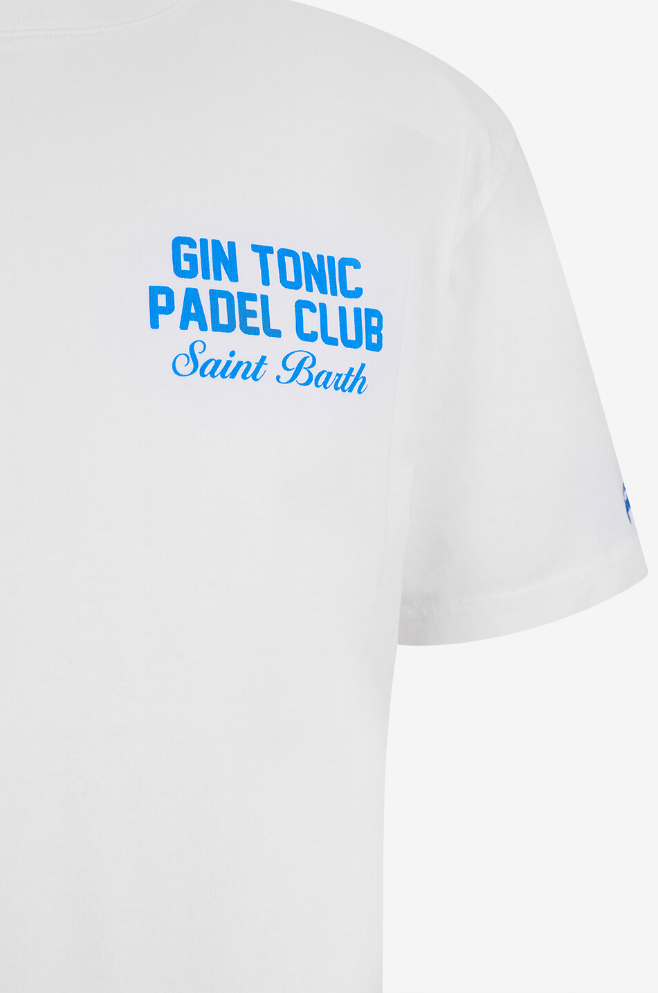 MC2 SAINT BARTH Portland printed cotton round-neck T-shirt Men WHITE 3