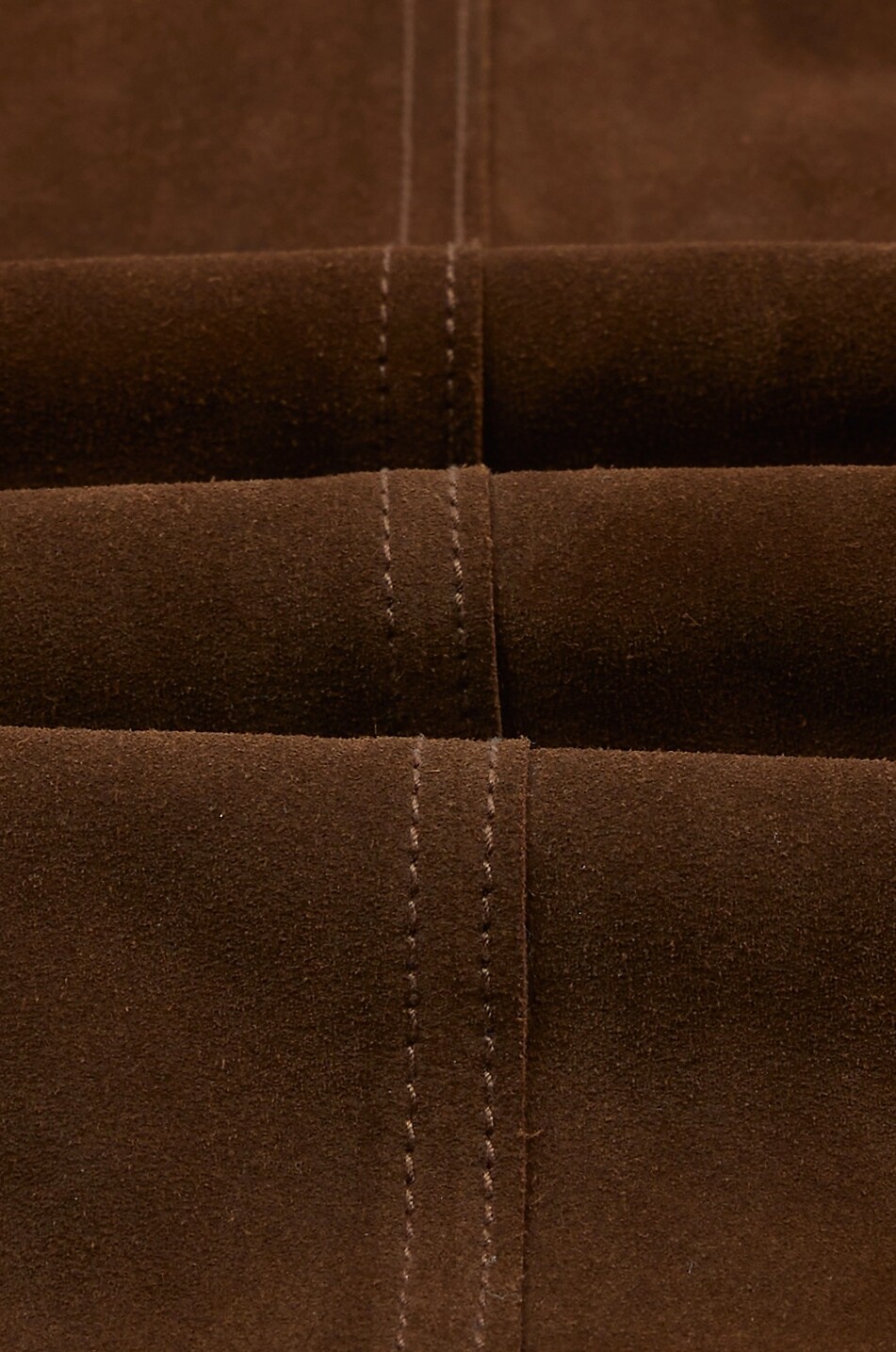 DRAKES Veste en cuir courte à manches longues en daim Homme MARRON 6