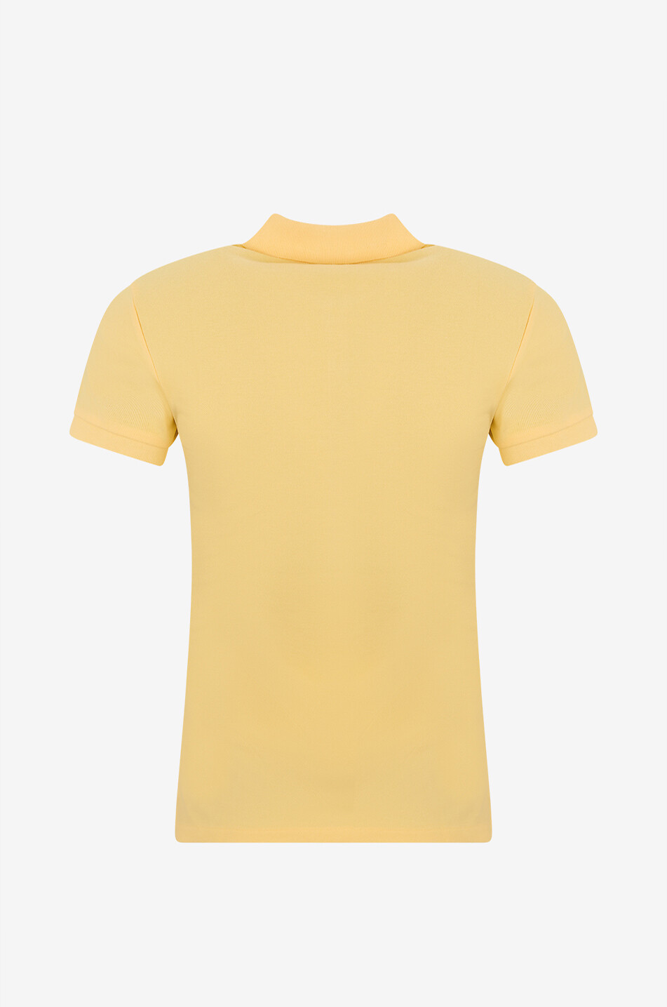 POLO RALPH LAUREN Körpernahes kurzärmeliges Poloshirt aus Baumwolle Damen GELB 2