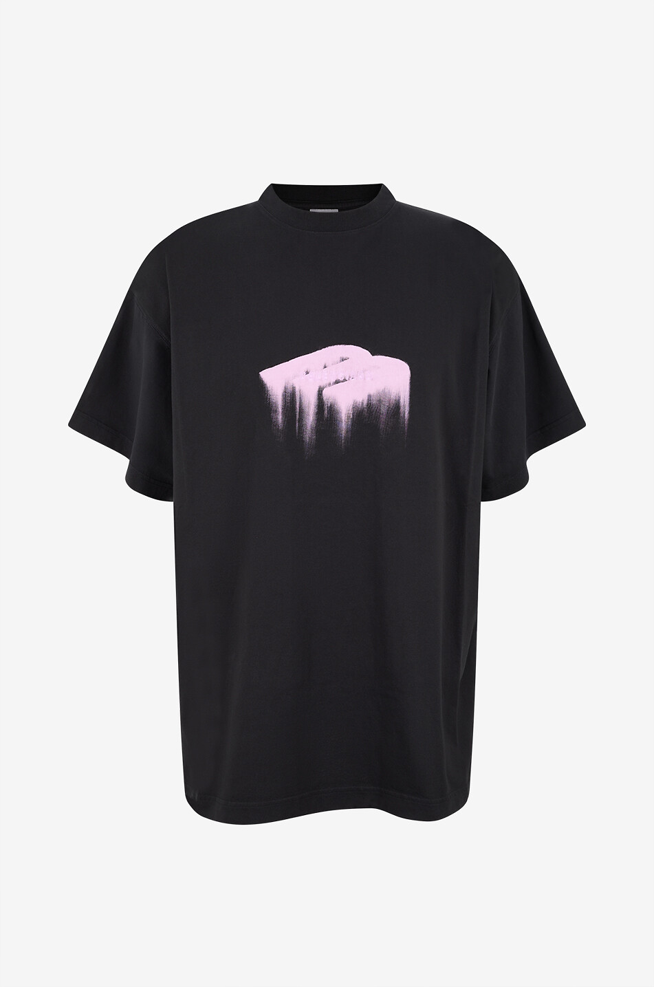 Oversize-T-Shirt mit rundem Ausschnitt aus Baumwolle