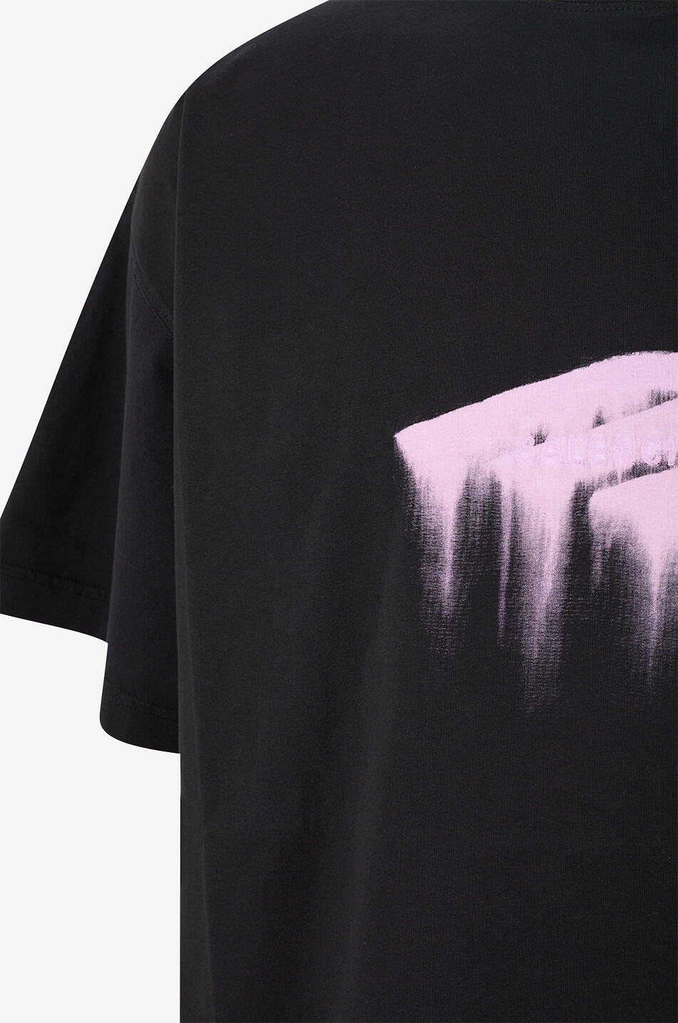 BALENCIAGA Oversize-T-Shirt mit rundem Ausschnitt aus Baumwolle Herren SCHWARZ 3